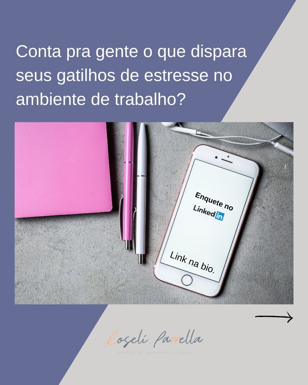 Foto sobre Conta pra gente o que dispara seus gatilhos de estresse no ambiente de trabalho