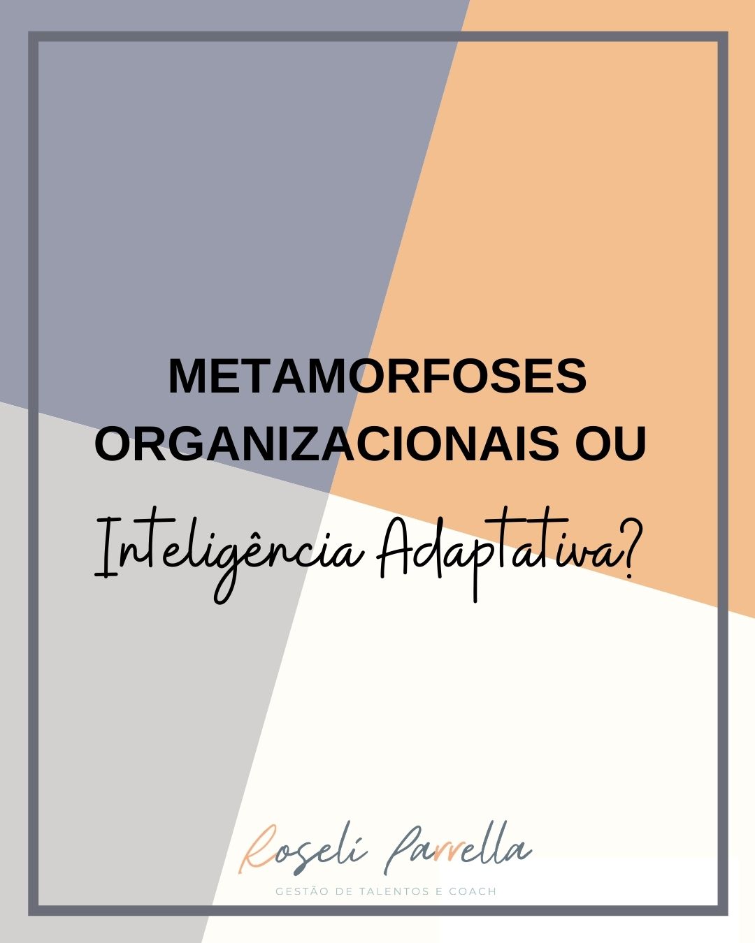 Foto sobre Metamorfoses Organizacionais ou Inteligência Adaptativa?
