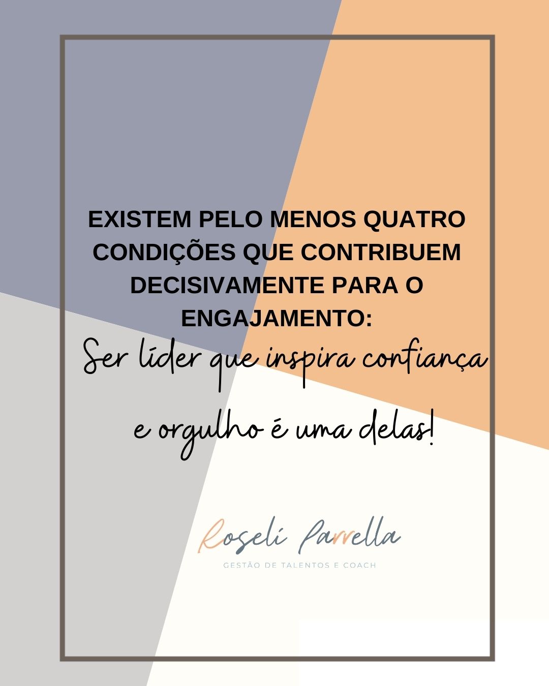Foto sobre Existem pelo menos quatro condições que contribuem decisivamente para o engajamento: Ser líder que inspira confiança e orgulho é uma delas!